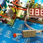 مدار نمایشگر ولتاژ و دما برای دستگاه جوش-مرکز ذهن دیجیتال